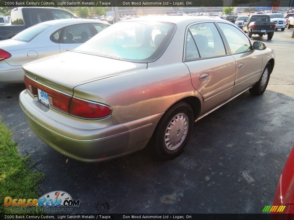 2000 Buick Century Custom Light Sandrift Metallic / Taupe Photo #14