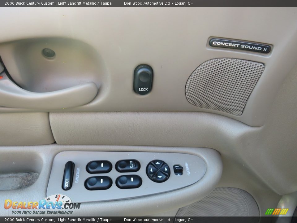 2000 Buick Century Custom Light Sandrift Metallic / Taupe Photo #17