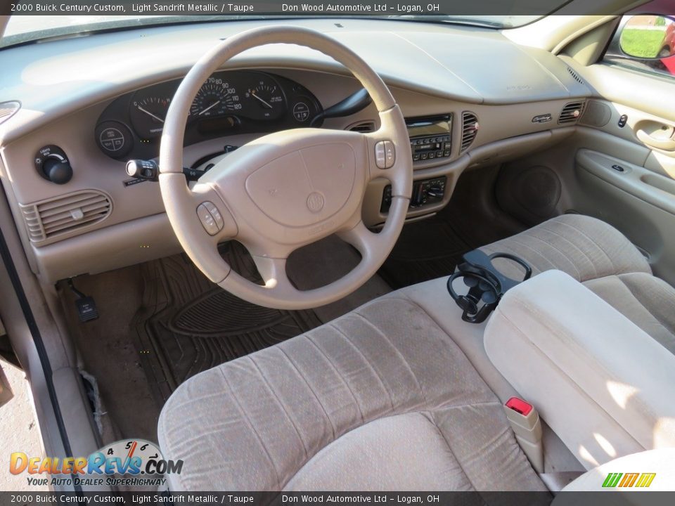 2000 Buick Century Custom Light Sandrift Metallic / Taupe Photo #19