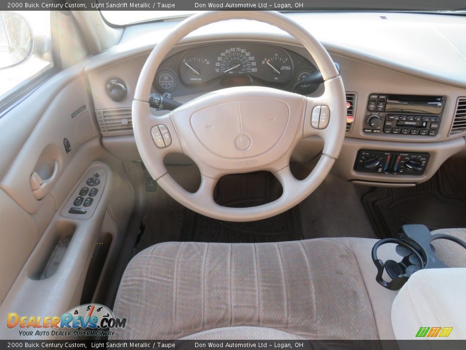 2000 Buick Century Custom Light Sandrift Metallic / Taupe Photo #24