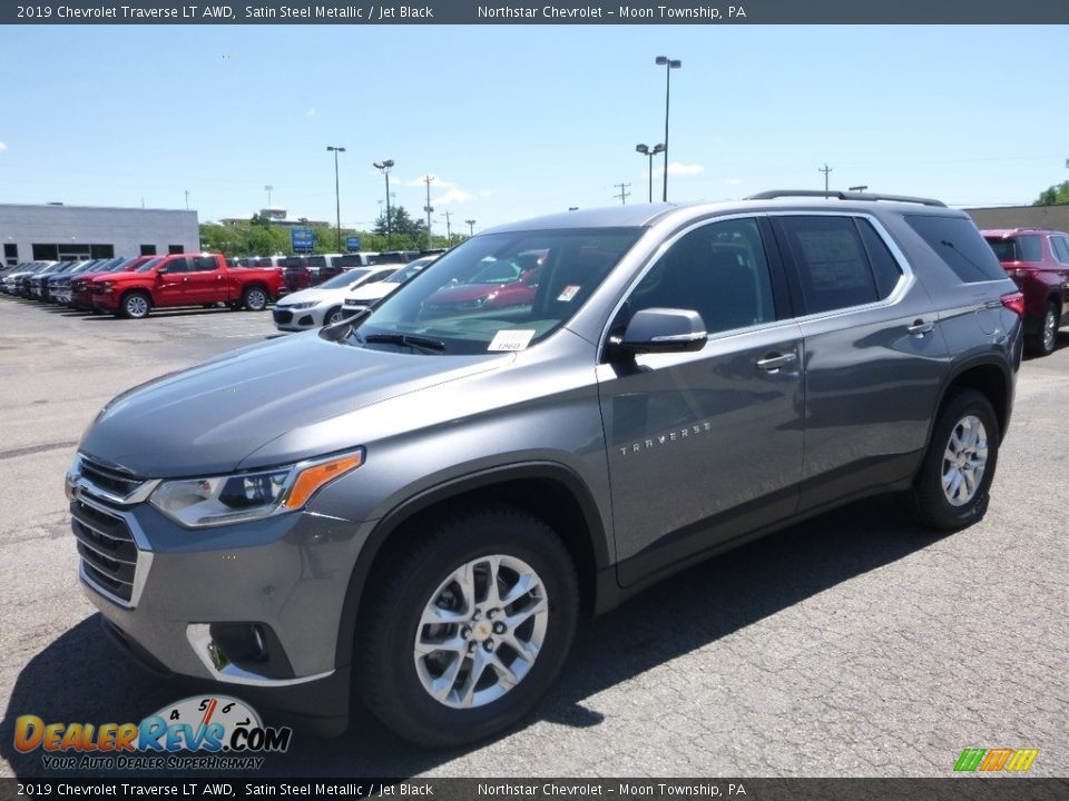 2019 Chevrolet Traverse LT AWD Satin Steel Metallic / Jet Black Photo #1