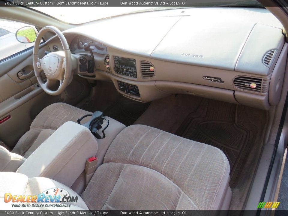 2000 Buick Century Custom Light Sandrift Metallic / Taupe Photo #29