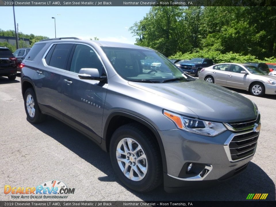 2019 Chevrolet Traverse LT AWD Satin Steel Metallic / Jet Black Photo #7