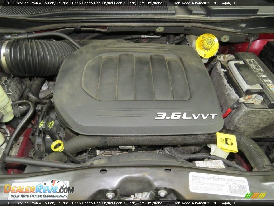 2014 Chrysler Town & Country Touring Deep Cherry Red Crystal Pearl / Black/Light Graystone Photo #8