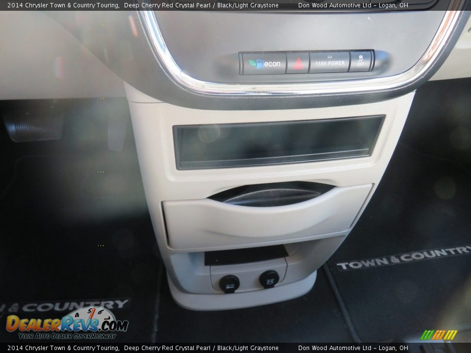 2014 Chrysler Town & Country Touring Deep Cherry Red Crystal Pearl / Black/Light Graystone Photo #22
