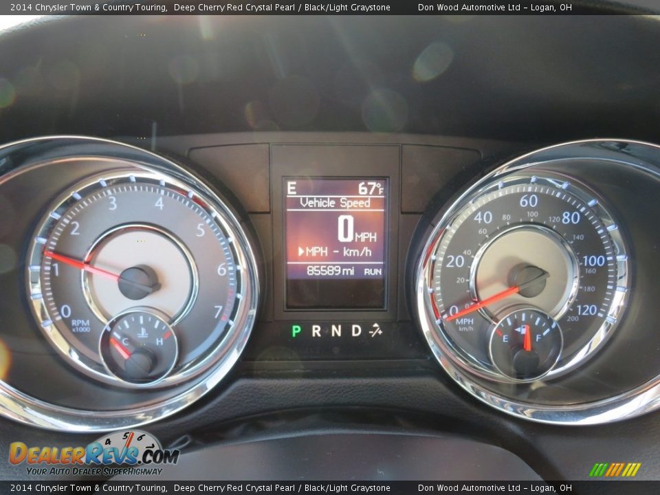 2014 Chrysler Town & Country Touring Deep Cherry Red Crystal Pearl / Black/Light Graystone Photo #23