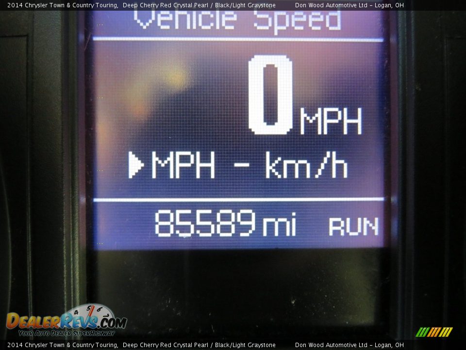 2014 Chrysler Town & Country Touring Deep Cherry Red Crystal Pearl / Black/Light Graystone Photo #24