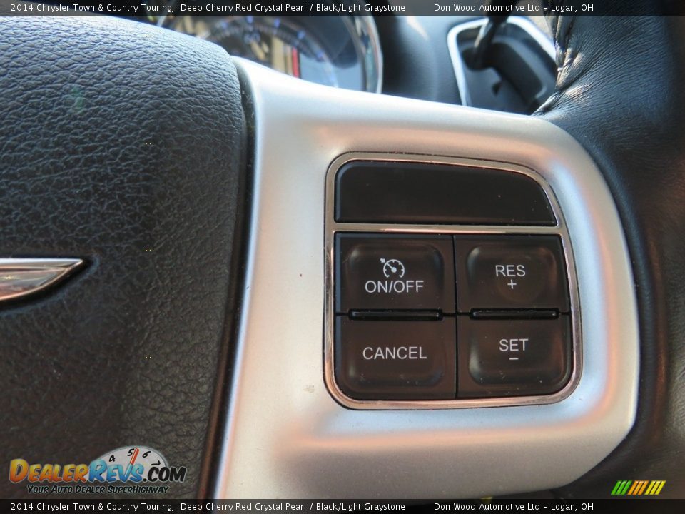 2014 Chrysler Town & Country Touring Deep Cherry Red Crystal Pearl / Black/Light Graystone Photo #27