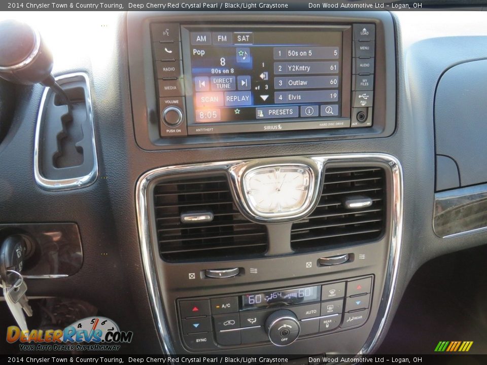 2014 Chrysler Town & Country Touring Deep Cherry Red Crystal Pearl / Black/Light Graystone Photo #28