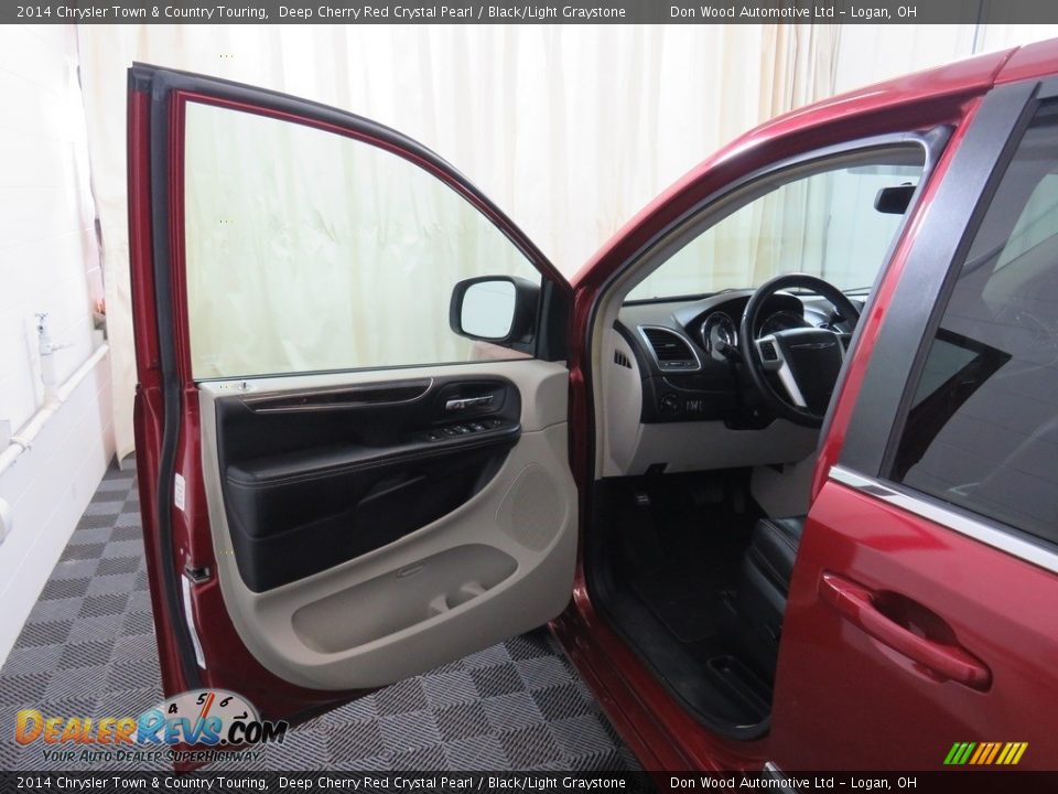 2014 Chrysler Town & Country Touring Deep Cherry Red Crystal Pearl / Black/Light Graystone Photo #30