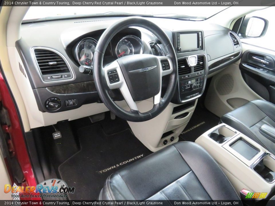 2014 Chrysler Town & Country Touring Deep Cherry Red Crystal Pearl / Black/Light Graystone Photo #32