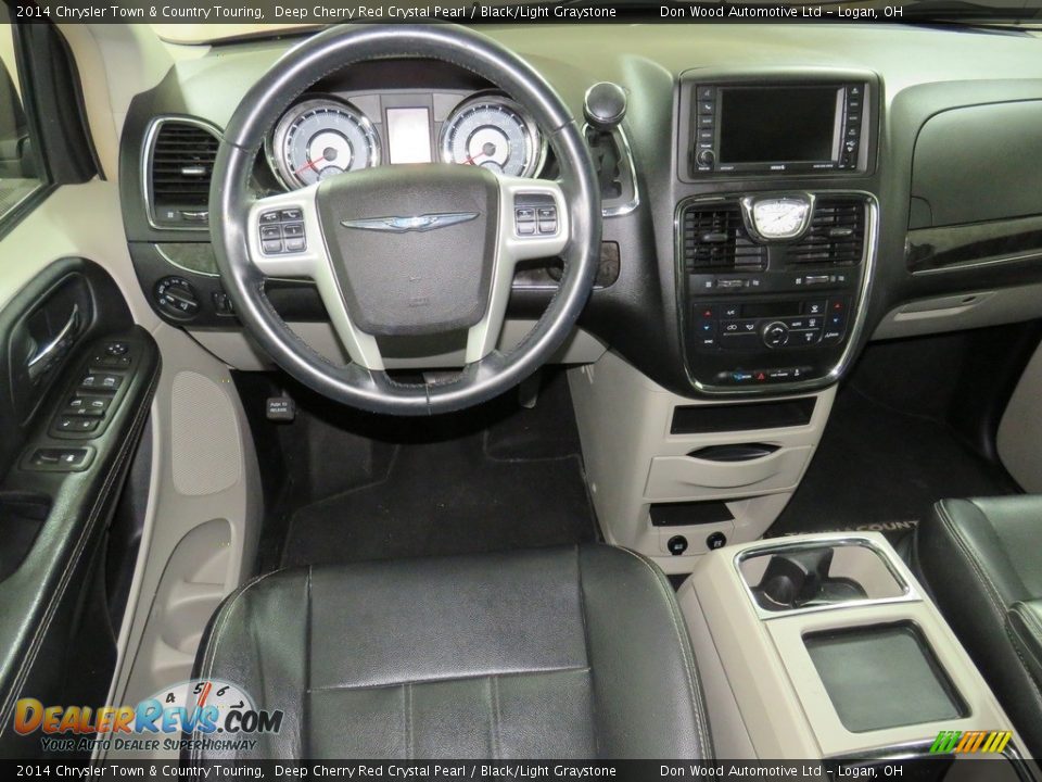 2014 Chrysler Town & Country Touring Deep Cherry Red Crystal Pearl / Black/Light Graystone Photo #35