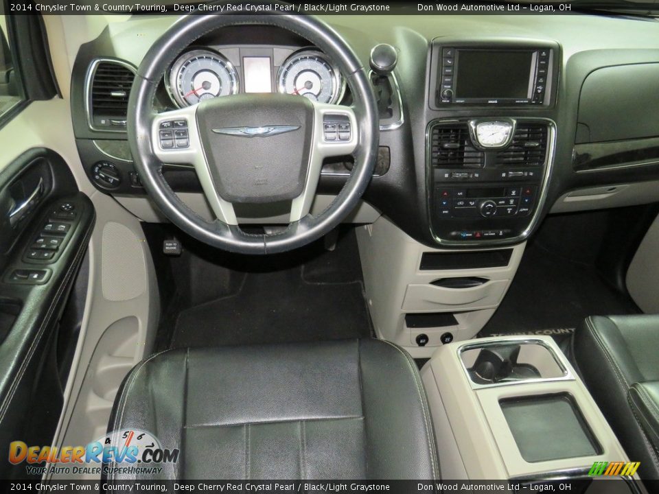 2014 Chrysler Town & Country Touring Deep Cherry Red Crystal Pearl / Black/Light Graystone Photo #36