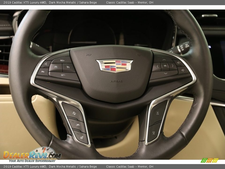 2019 Cadillac XT5 Luxury AWD Dark Mocha Metallic / Sahara Beige Photo #7