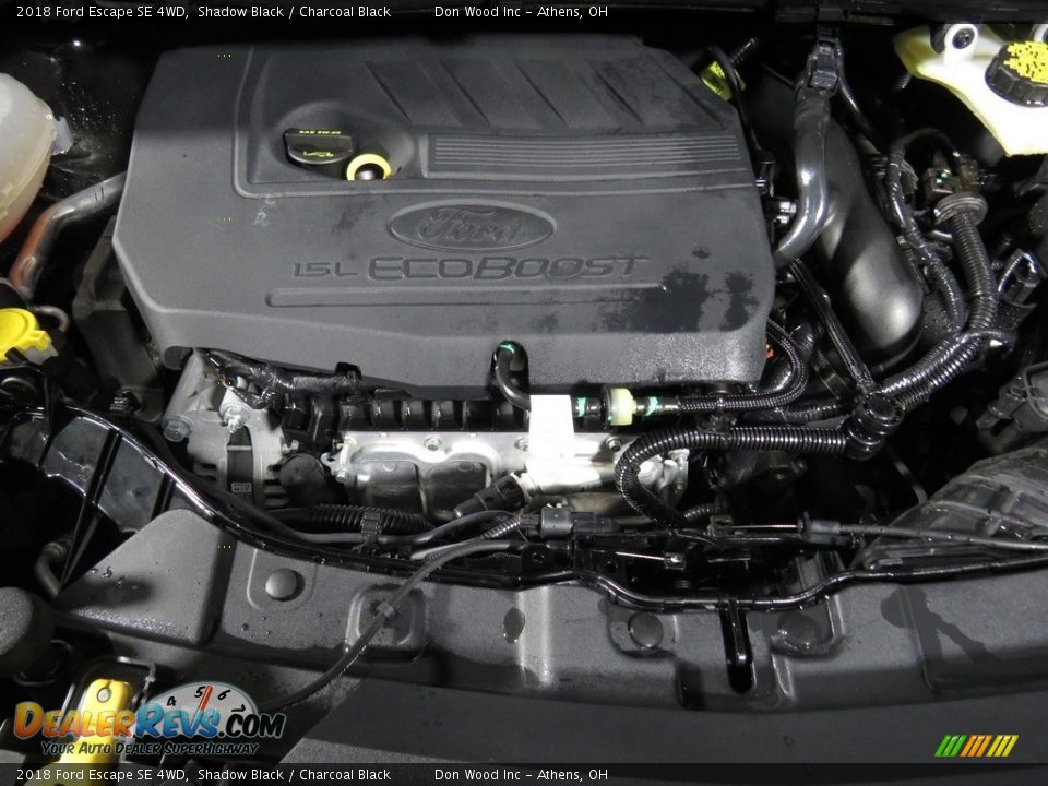 2018 Ford Escape SE 4WD Shadow Black / Charcoal Black Photo #6