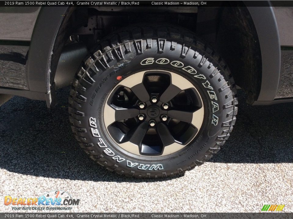 2019 Ram 1500 Rebel Quad Cab 4x4 Granite Crystal Metallic / Black/Red Photo #7