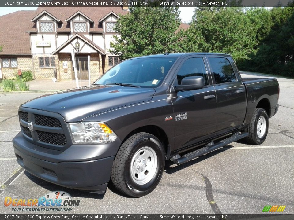 2017 Ram 1500 Express Crew Cab Granite Crystal Metallic / Black/Diesel Gray Photo #2