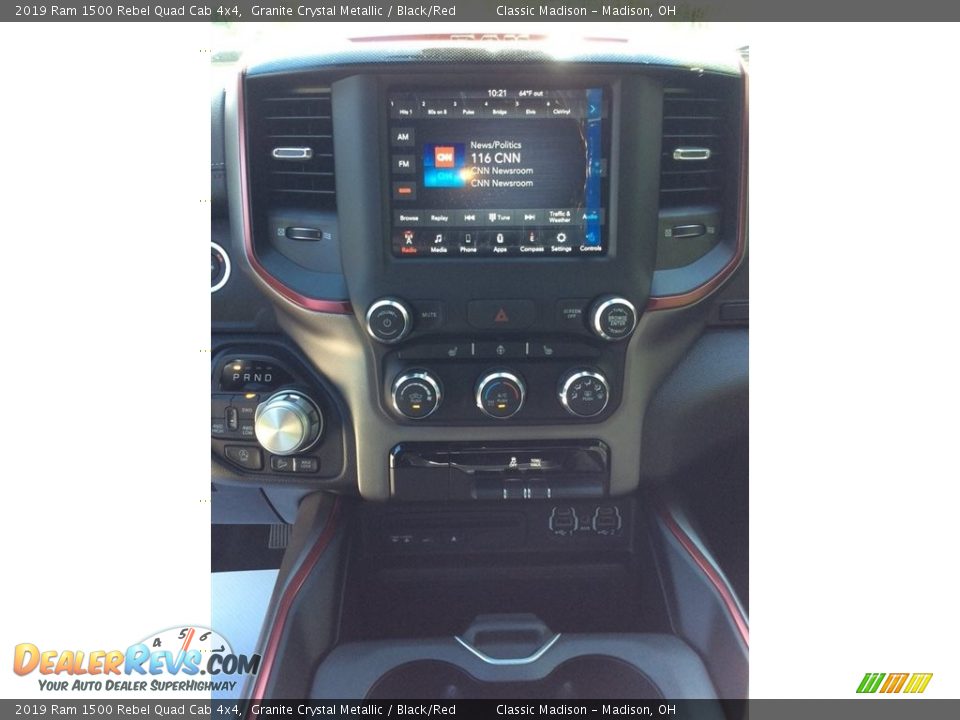 2019 Ram 1500 Rebel Quad Cab 4x4 Granite Crystal Metallic / Black/Red Photo #13