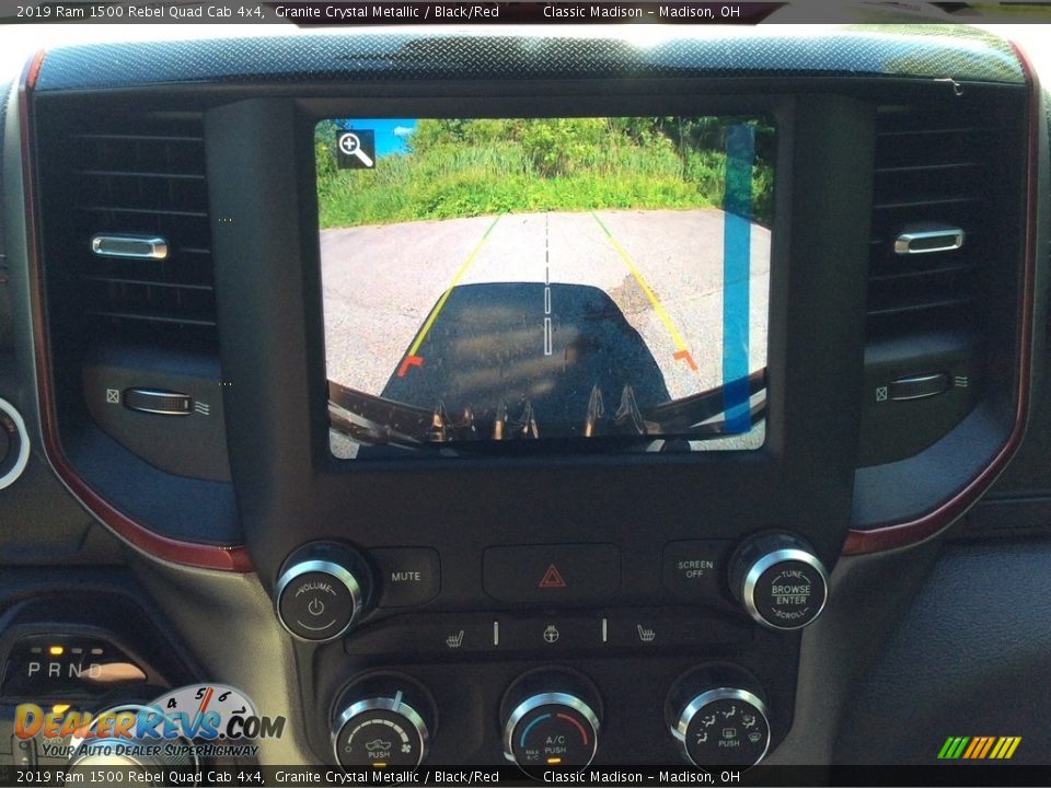 2019 Ram 1500 Rebel Quad Cab 4x4 Granite Crystal Metallic / Black/Red Photo #15