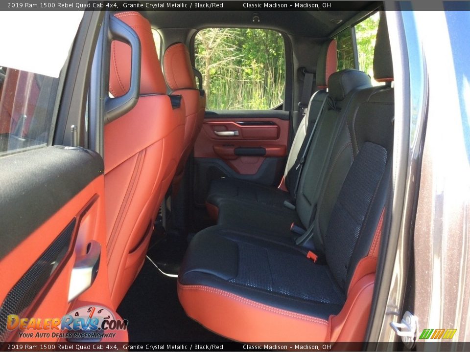 2019 Ram 1500 Rebel Quad Cab 4x4 Granite Crystal Metallic / Black/Red Photo #16