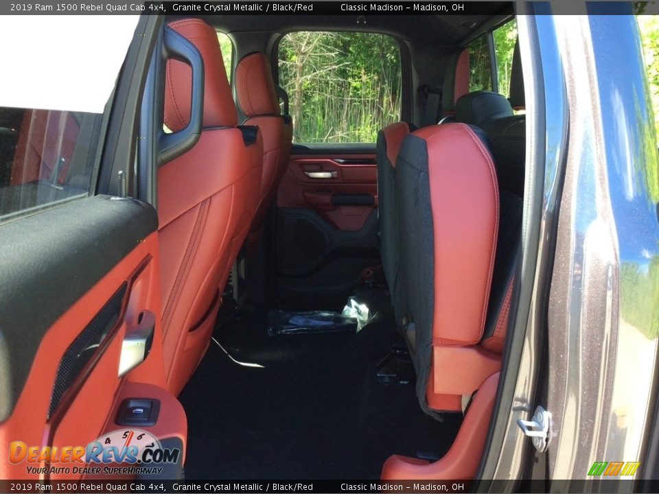 2019 Ram 1500 Rebel Quad Cab 4x4 Granite Crystal Metallic / Black/Red Photo #17