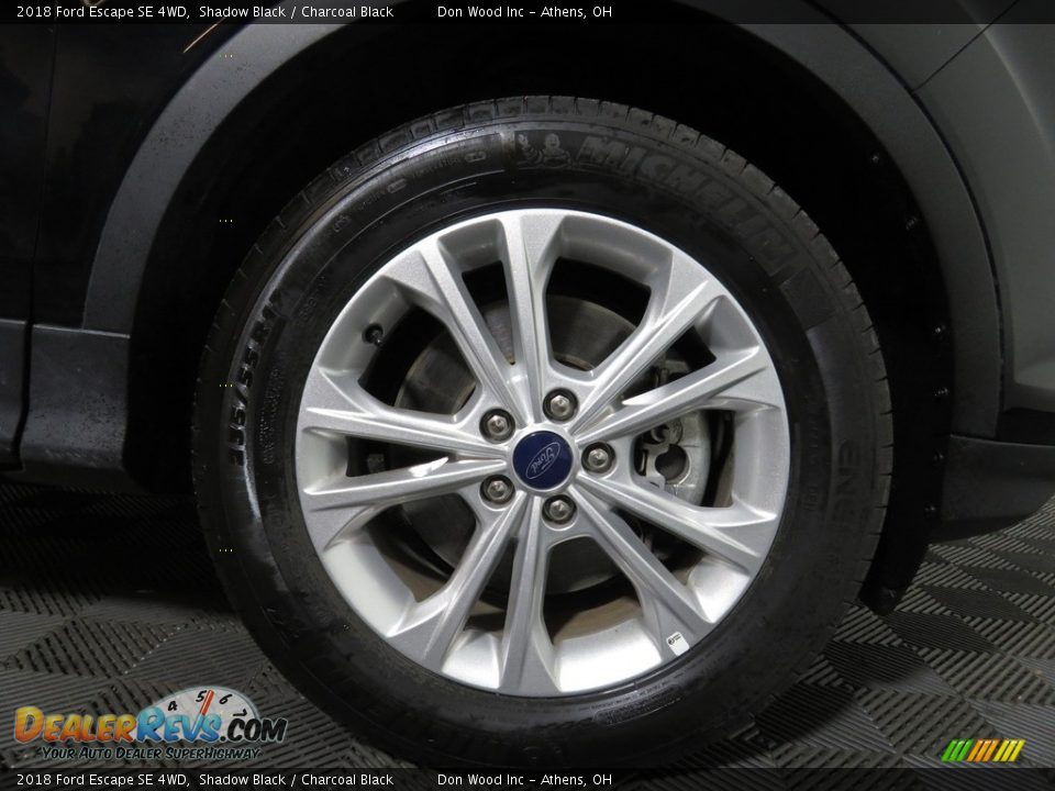 2018 Ford Escape SE 4WD Shadow Black / Charcoal Black Photo #18