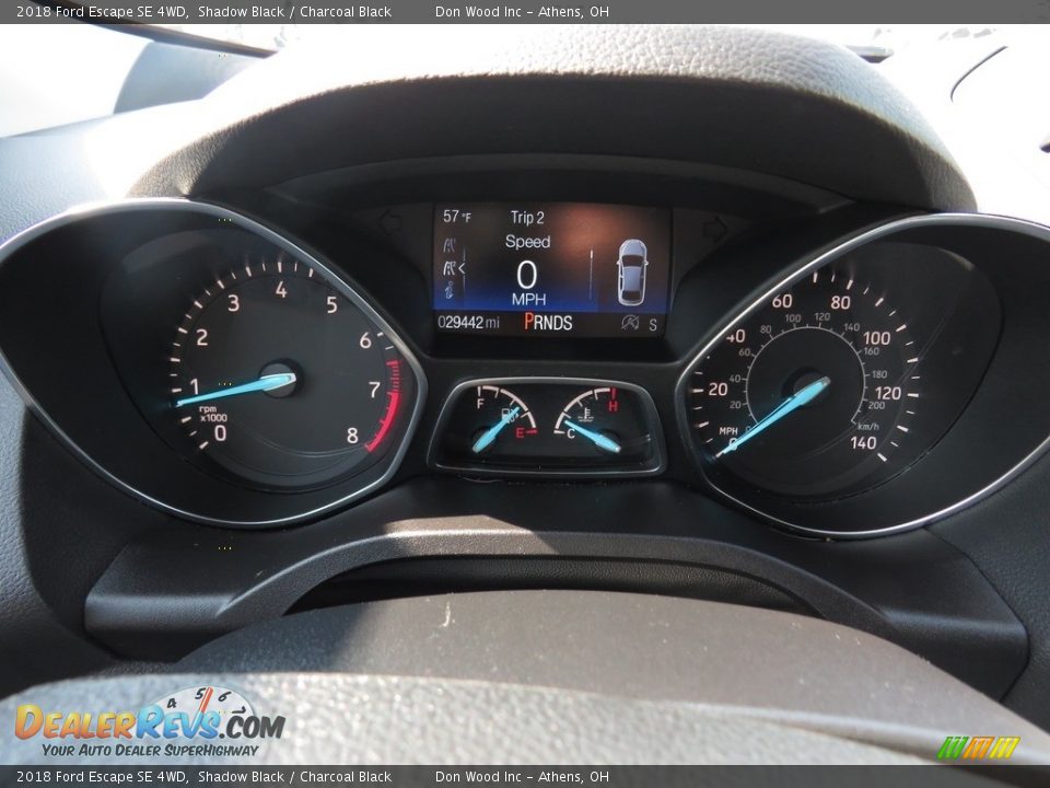 2018 Ford Escape SE 4WD Shadow Black / Charcoal Black Photo #33