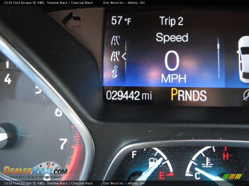 2018 Ford Escape SE 4WD Shadow Black / Charcoal Black Photo #34