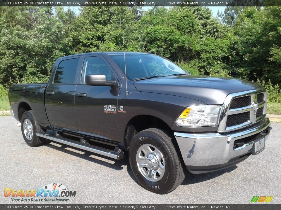 2018 Ram 2500 Tradesman Crew Cab 4x4 Granite Crystal Metallic / Black/Diesel Gray Photo #4