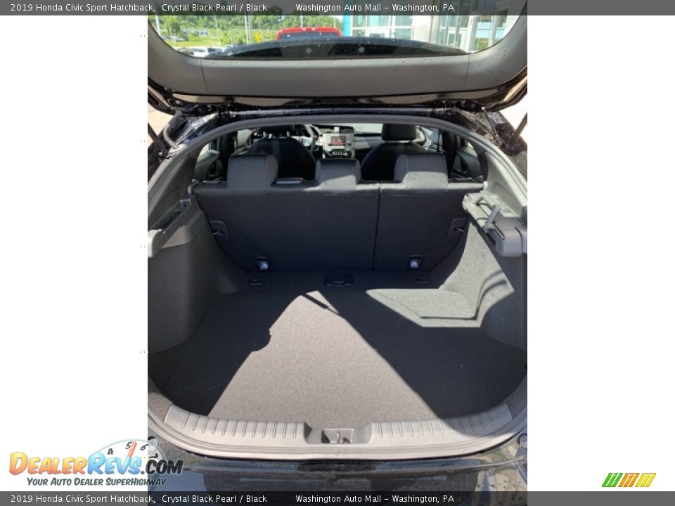 2019 Honda Civic Sport Hatchback Crystal Black Pearl / Black Photo #21