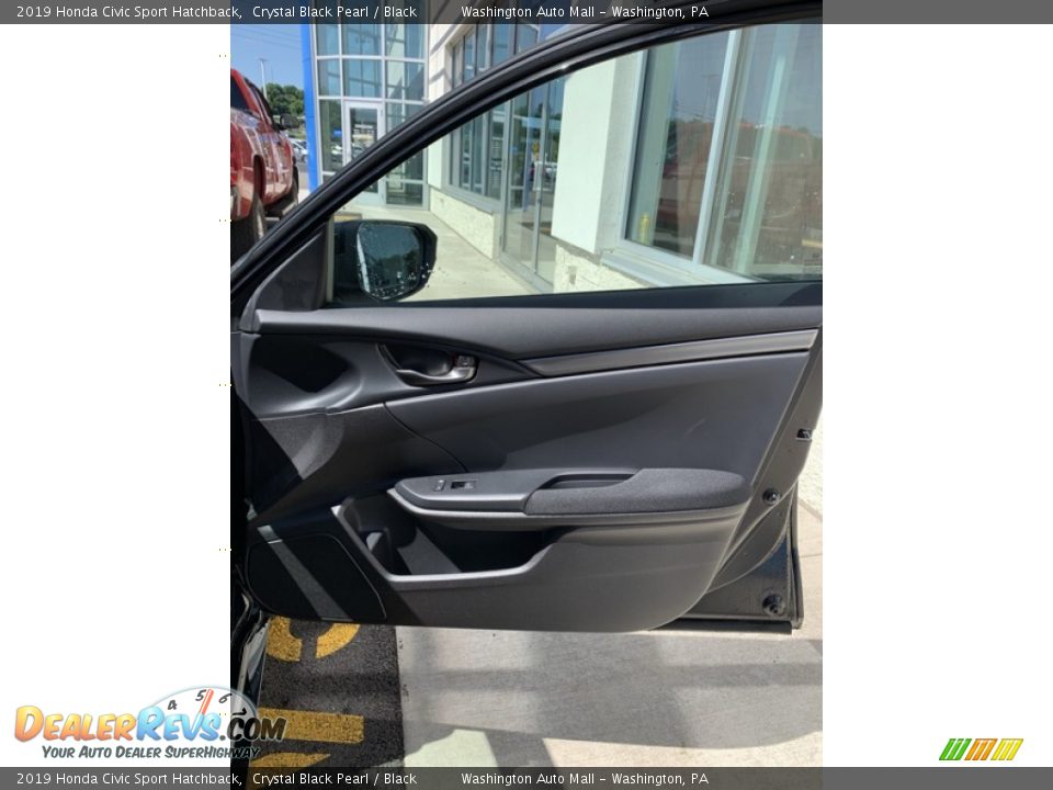 2019 Honda Civic Sport Hatchback Crystal Black Pearl / Black Photo #26