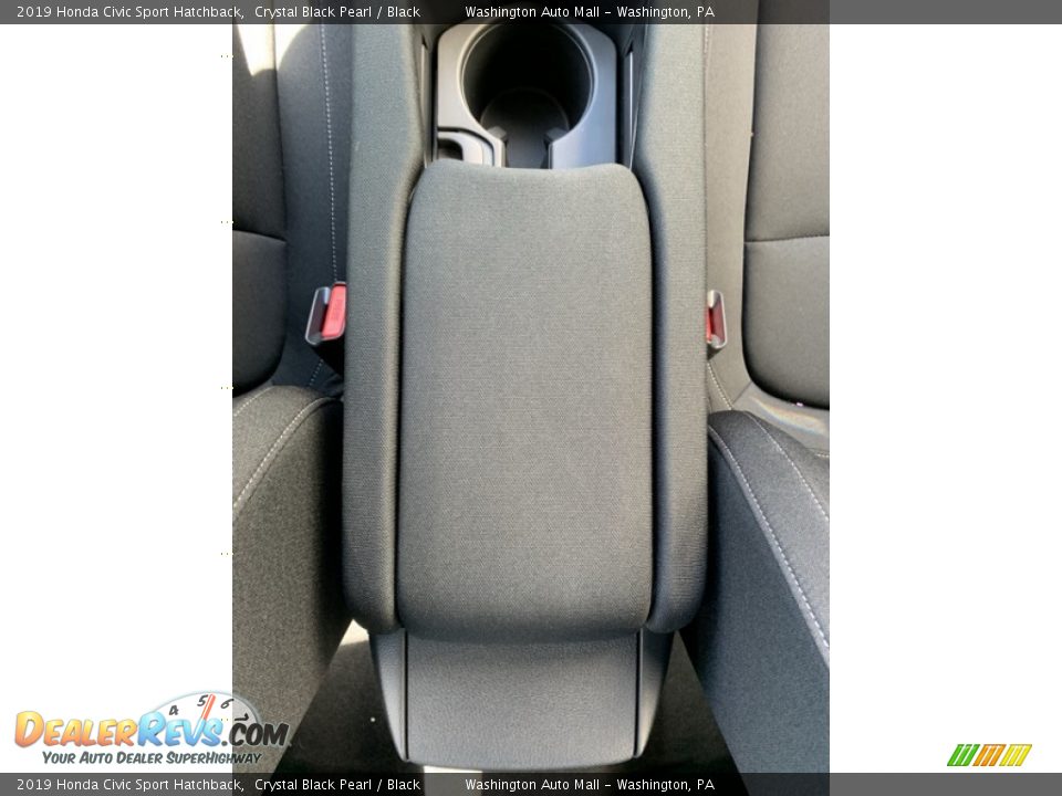 2019 Honda Civic Sport Hatchback Crystal Black Pearl / Black Photo #34