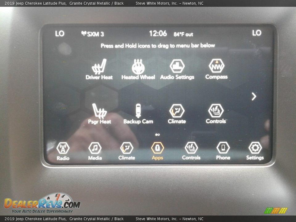 2019 Jeep Cherokee Latitude Plus Granite Crystal Metallic / Black Photo #25