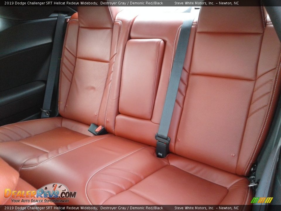 Rear Seat of 2019 Dodge Challenger SRT Hellcat Redeye Widebody Photo #11