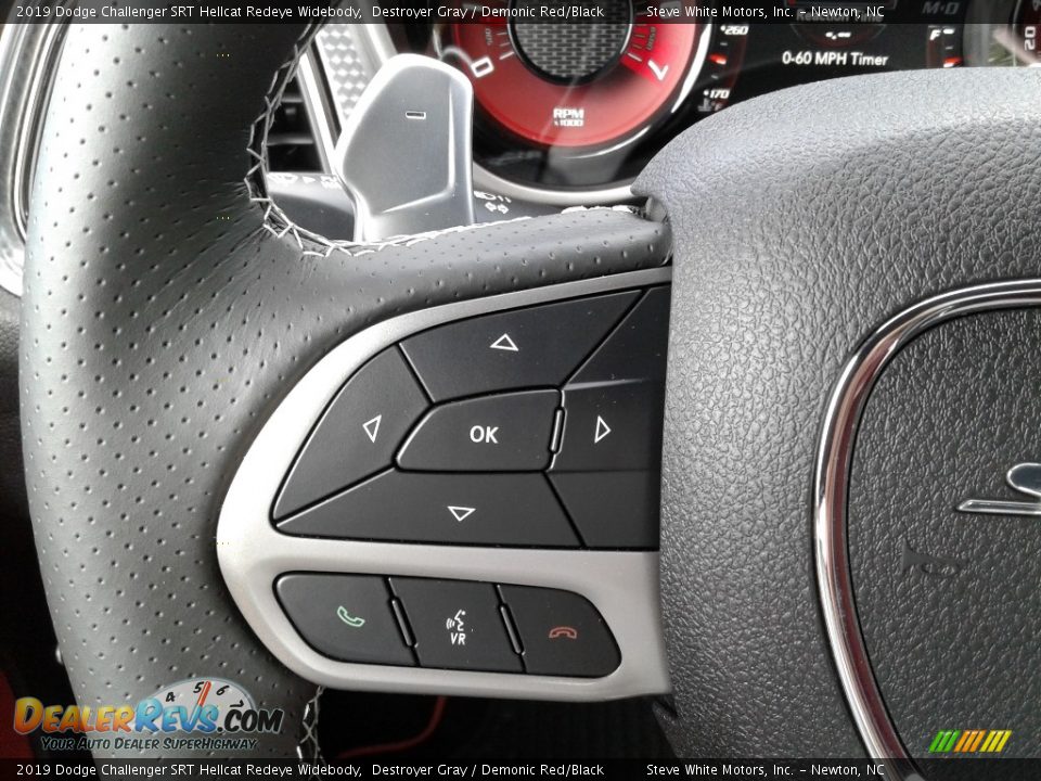 2019 Dodge Challenger SRT Hellcat Redeye Widebody Steering Wheel Photo #16