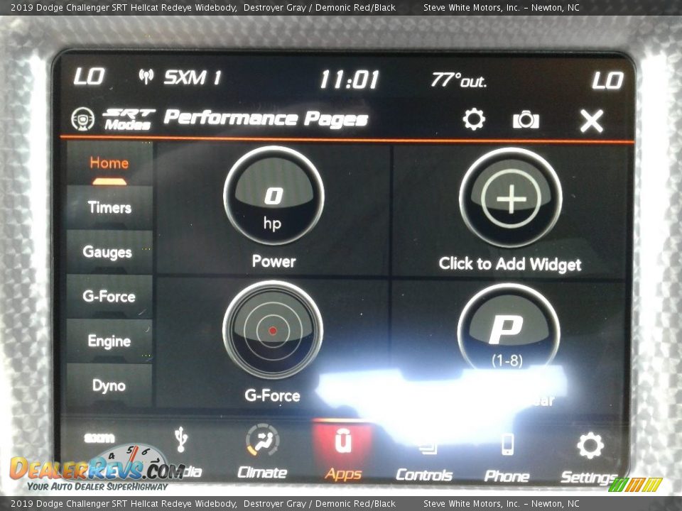 Controls of 2019 Dodge Challenger SRT Hellcat Redeye Widebody Photo #26