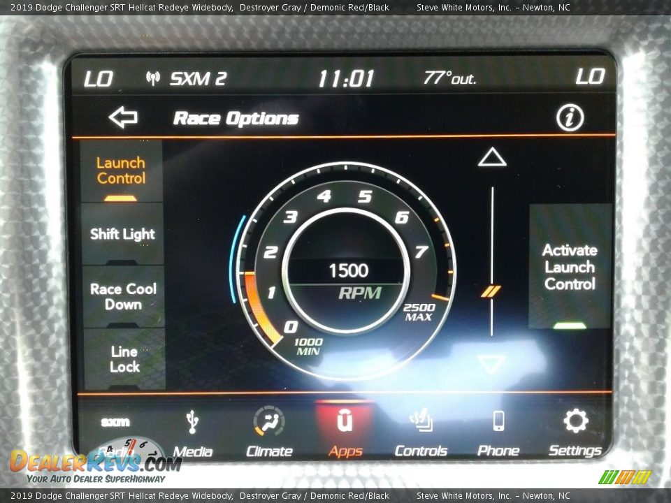 Controls of 2019 Dodge Challenger SRT Hellcat Redeye Widebody Photo #27