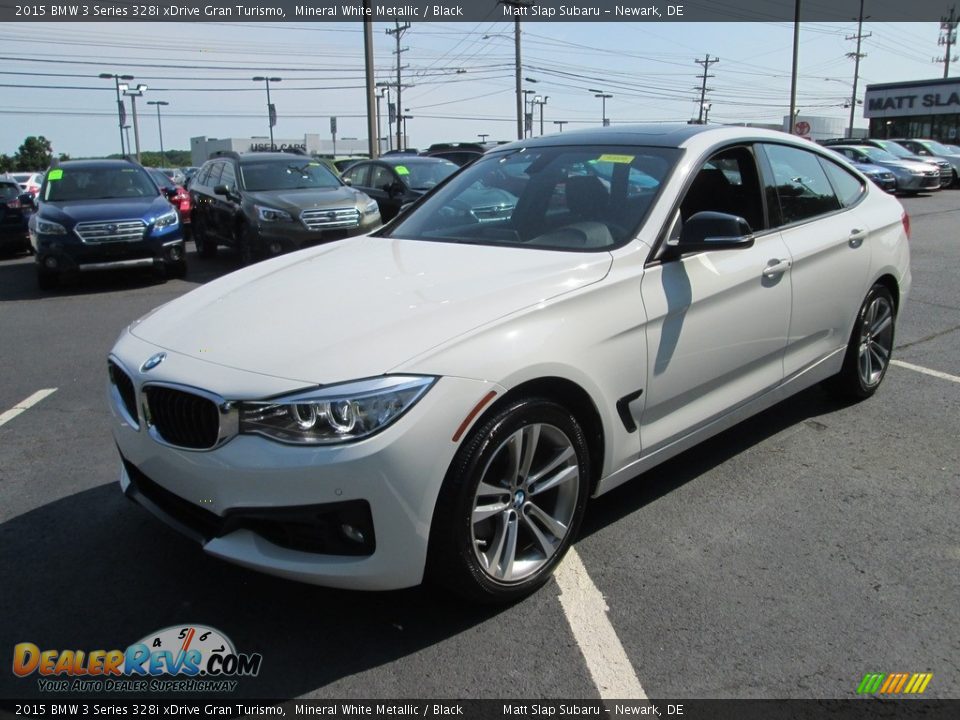2015 BMW 3 Series 328i xDrive Gran Turismo Mineral White Metallic / Black Photo #2