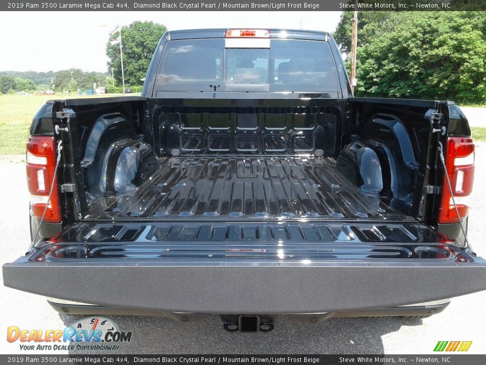 2019 Ram 3500 Laramie Mega Cab 4x4 Diamond Black Crystal Pearl / Mountain Brown/Light Frost Beige Photo #13