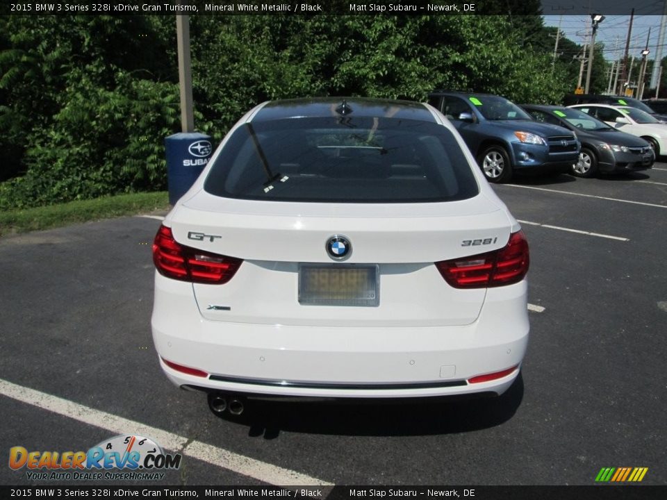 2015 BMW 3 Series 328i xDrive Gran Turismo Mineral White Metallic / Black Photo #7