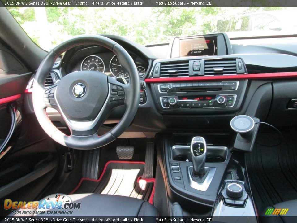 2015 BMW 3 Series 328i xDrive Gran Turismo Mineral White Metallic / Black Photo #10
