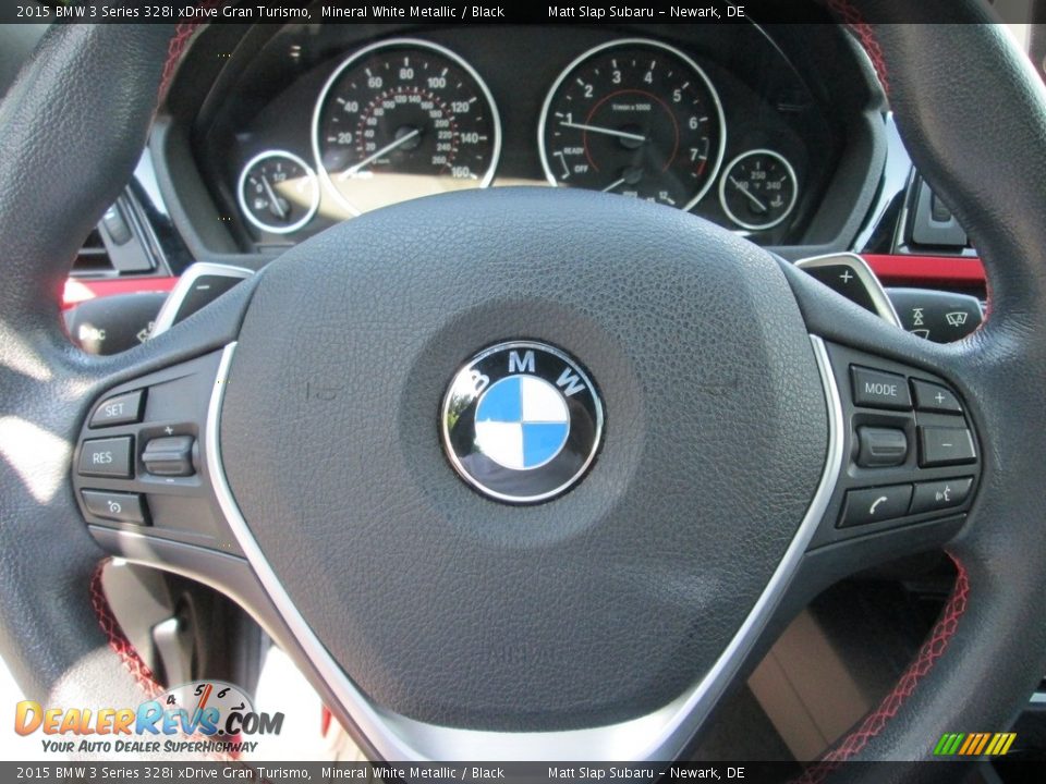 2015 BMW 3 Series 328i xDrive Gran Turismo Mineral White Metallic / Black Photo #11