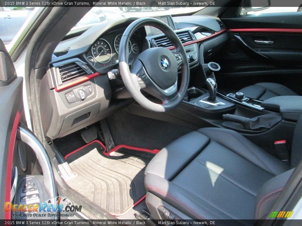 2015 BMW 3 Series 328i xDrive Gran Turismo Mineral White Metallic / Black Photo #12