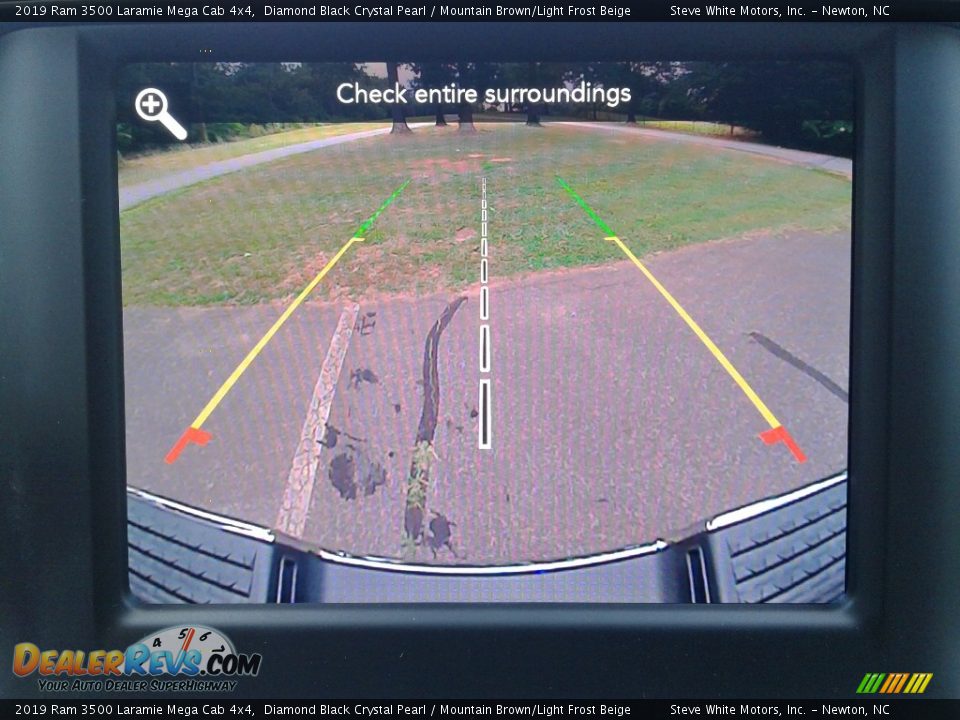 2019 Ram 3500 Laramie Mega Cab 4x4 Diamond Black Crystal Pearl / Mountain Brown/Light Frost Beige Photo #23