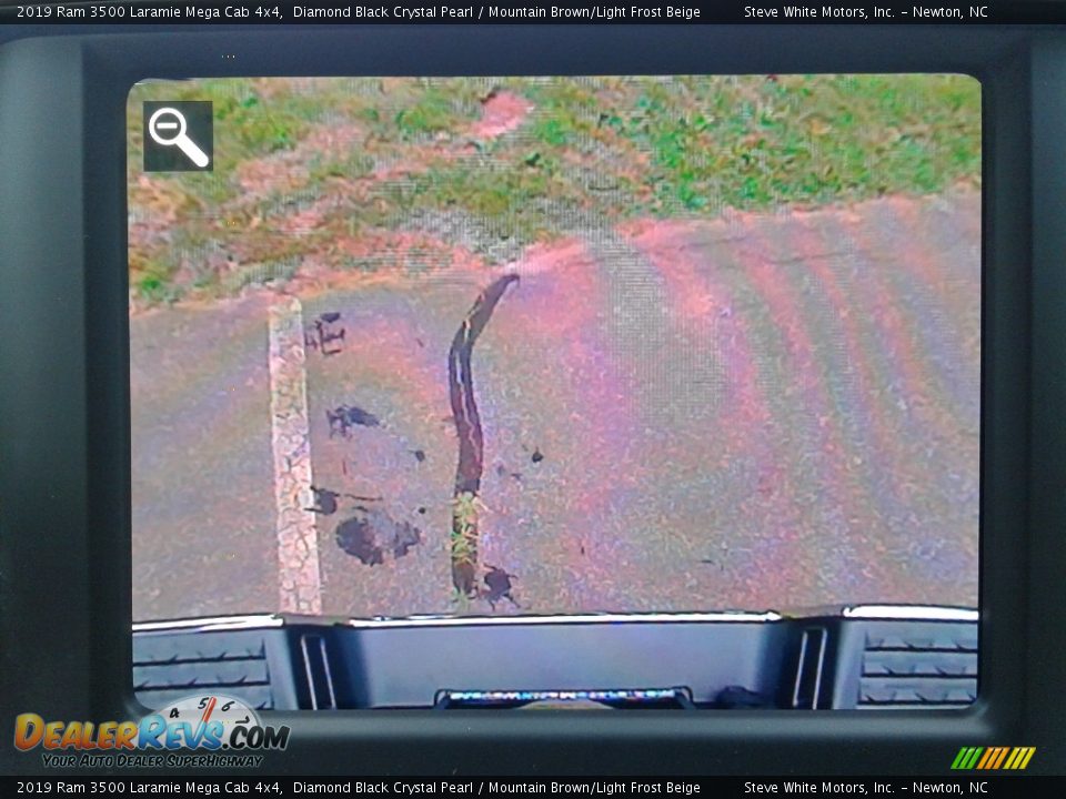 2019 Ram 3500 Laramie Mega Cab 4x4 Diamond Black Crystal Pearl / Mountain Brown/Light Frost Beige Photo #24