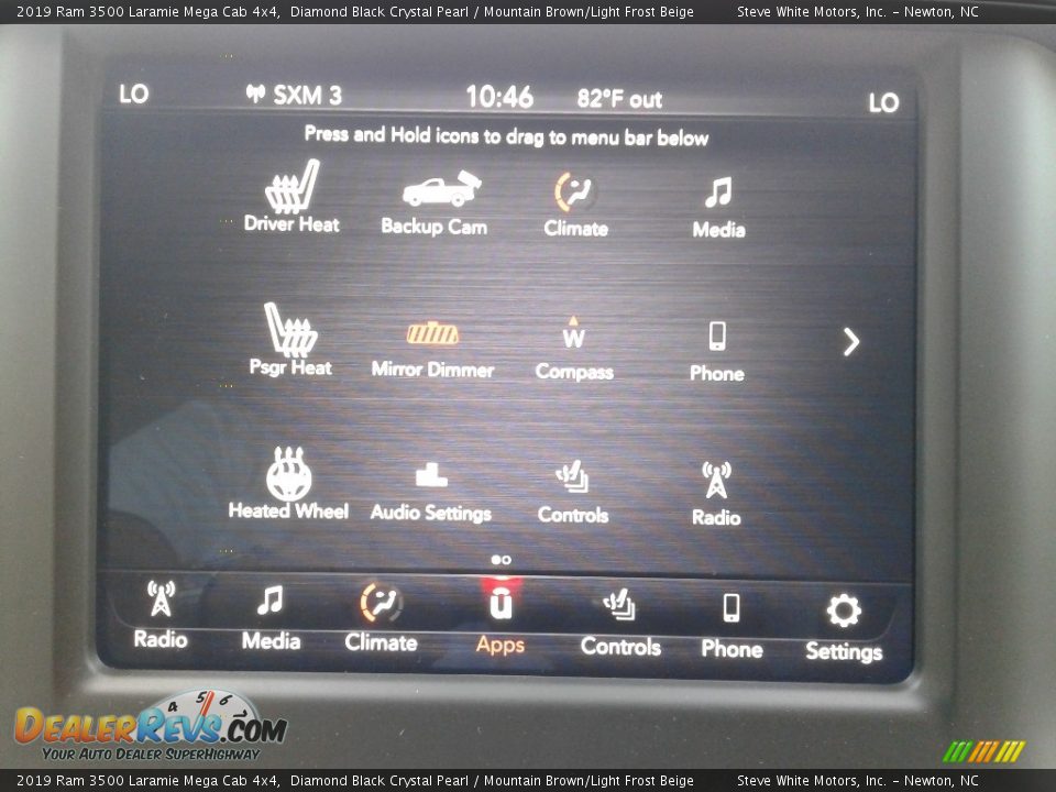 2019 Ram 3500 Laramie Mega Cab 4x4 Diamond Black Crystal Pearl / Mountain Brown/Light Frost Beige Photo #27