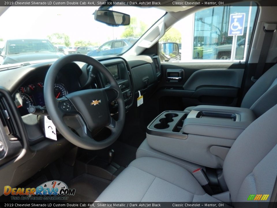 2019 Chevrolet Silverado LD Custom Double Cab 4x4 Silver Ice Metallic / Dark Ash/Jet Black Photo #6