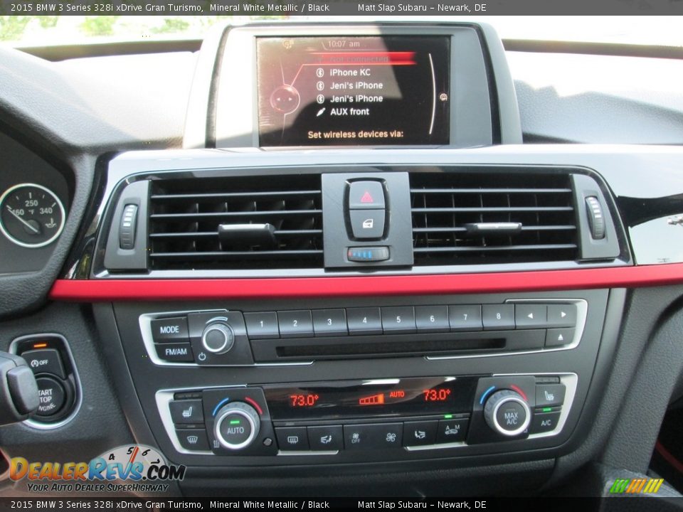 2015 BMW 3 Series 328i xDrive Gran Turismo Mineral White Metallic / Black Photo #25