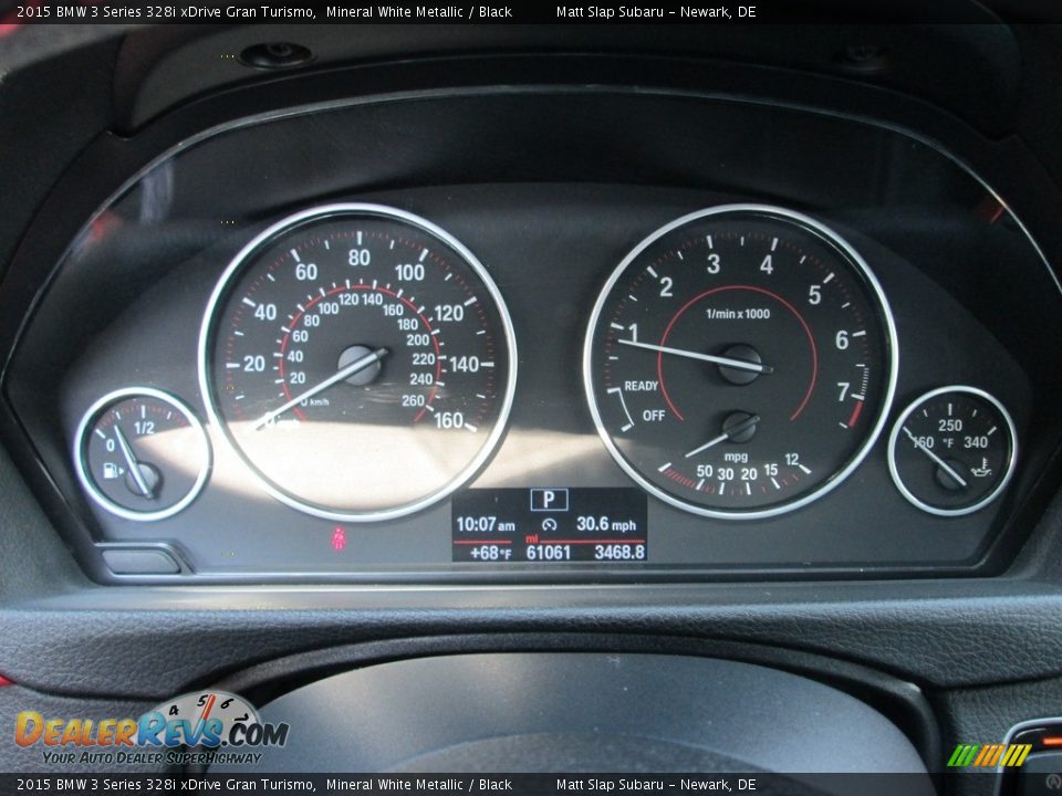 2015 BMW 3 Series 328i xDrive Gran Turismo Mineral White Metallic / Black Photo #27