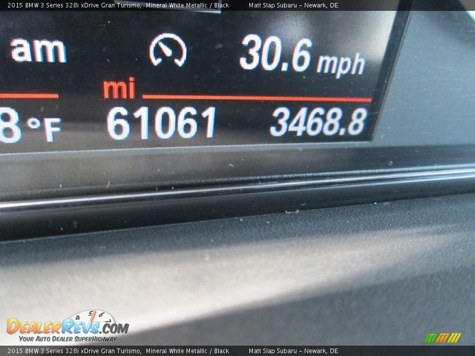2015 BMW 3 Series 328i xDrive Gran Turismo Mineral White Metallic / Black Photo #28